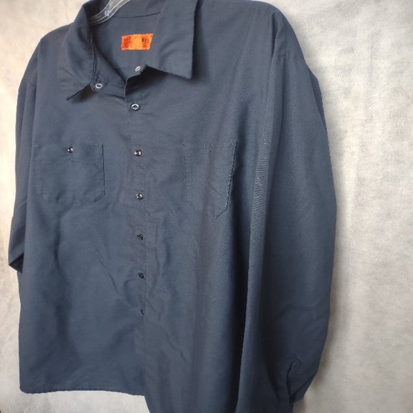 NEW Red Kap Men Industrial Work Shirt Size 5XL Button Down Long Sleeve NWOT - Picture 6 of 10